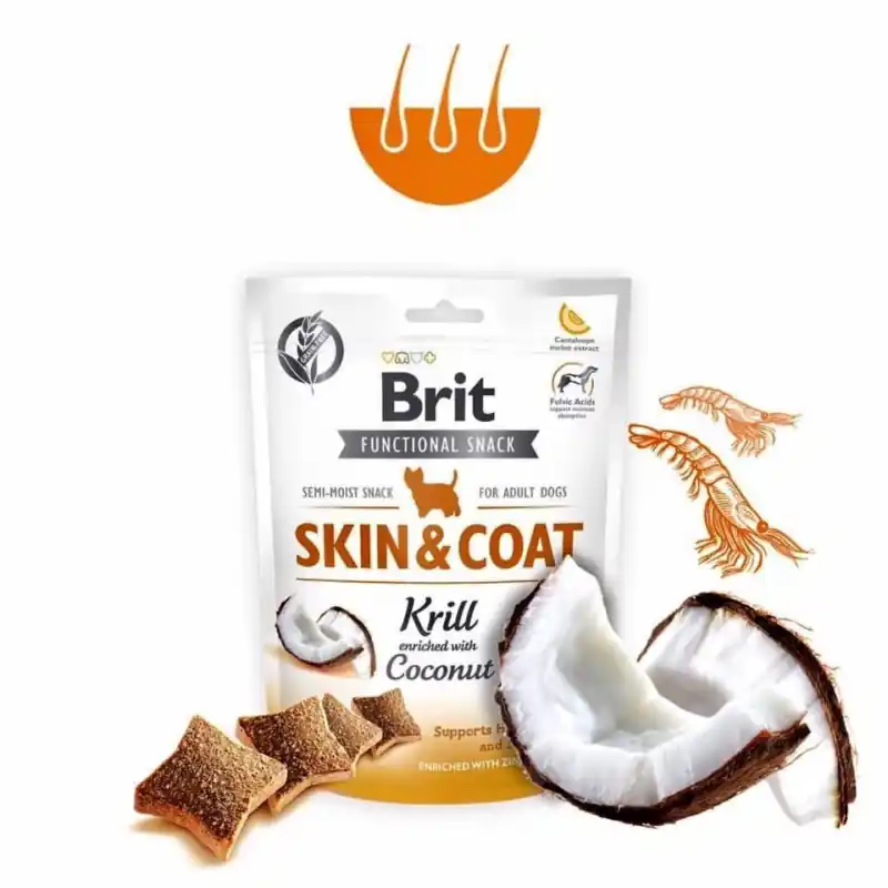 Korting Brit Functional Snack Skin & Coat Krill 150 gr