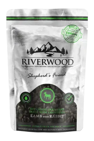 Voordeelprijs Riverwood Semi Moist Snack Lam & Konijn 200 gr
