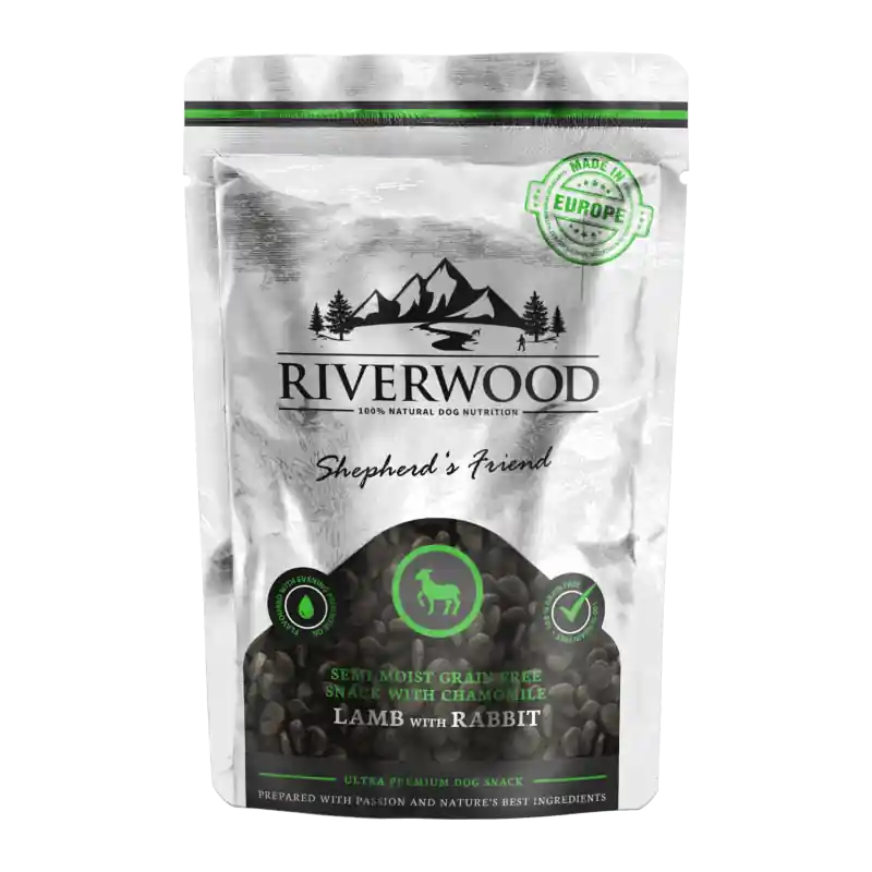 Voordeelprijs Riverwood Semi Moist Snack Lam & Konijn 200 gr