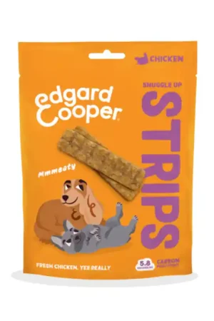 Beperkte Voorraad Edgard en Cooper Strips met Kip 75gram