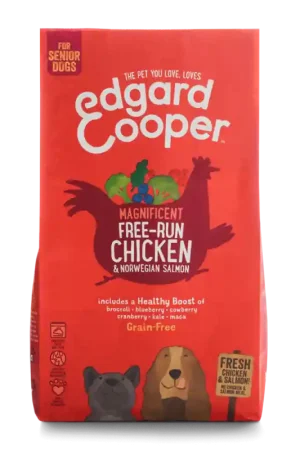Aanbieding Edgard & Cooper Verse Scharrelkip & Noorse Zalm Senior 700 gram