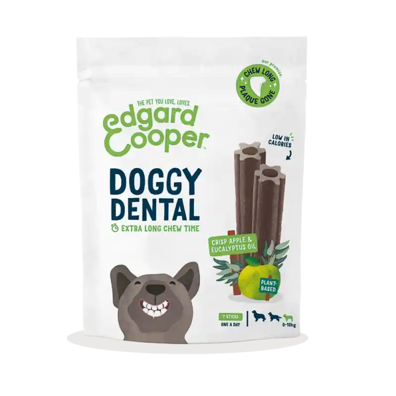 Edgard & Cooper Doggy Dental Appel & Eucalyptus Kleine Hond 7 stuks Rechtstreeks Van De Fabrikant