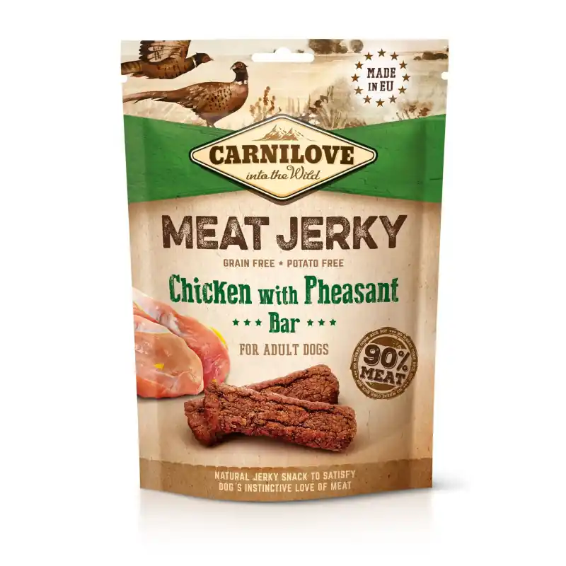 Koop Online Carnilove Jerky Chicken & Pheasant 100 gram