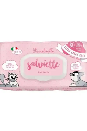 Ferribiela Wet Wipes Sensitive 80 stuks Gecertificeerd