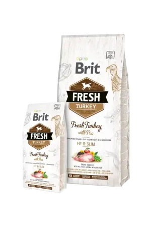 Brit Fresh Turkey with Pea Adult Fit & Slim 12 kg Veilige Betaling