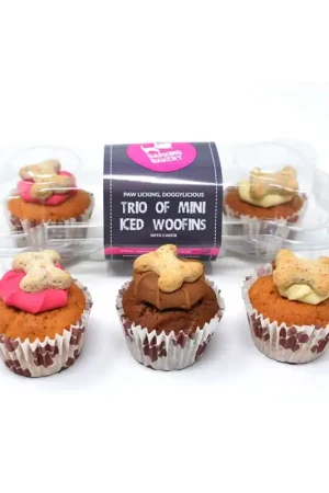 Barking Bakery Trio of Mini Iced Woofins Betrouwbaar