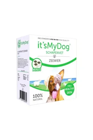 Voordeelprijs It‘s My Dog Schapenvet Zeewier Mini 80 stuks