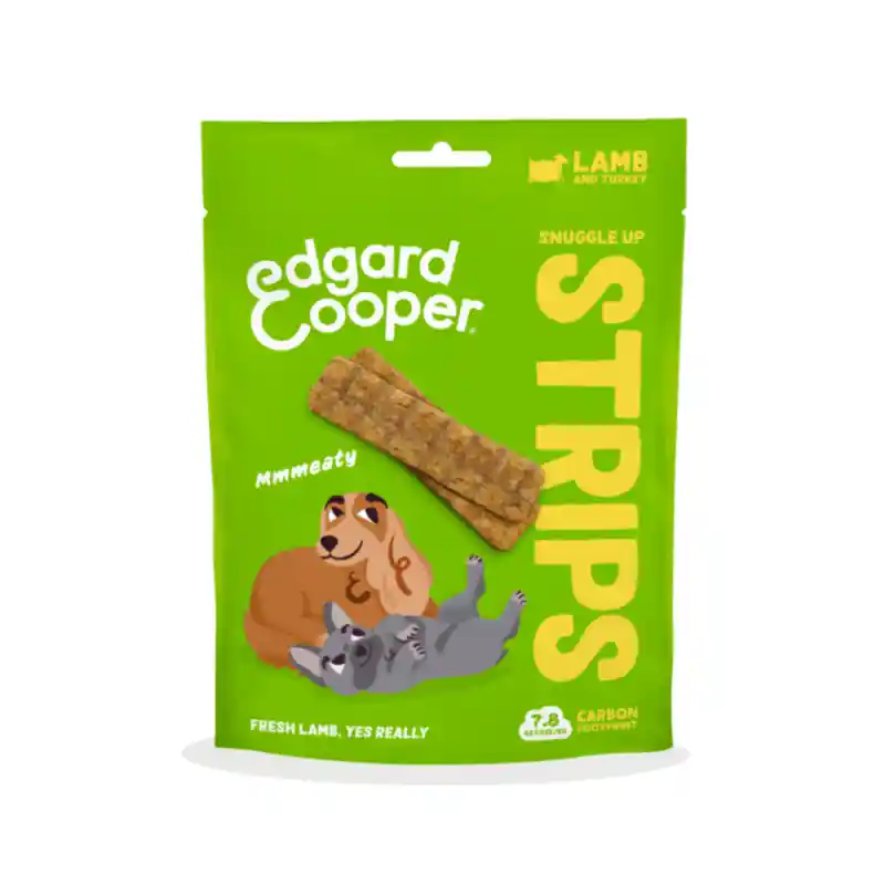 Edgard en Cooper Strips met Lam en Kalkoen 75gram Veilige Betaling