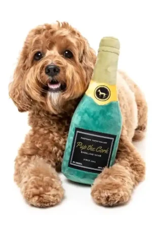 FuzzYard Plush- Pup the Cork Bubbel Wijn 28cm Seizoensaanbieding