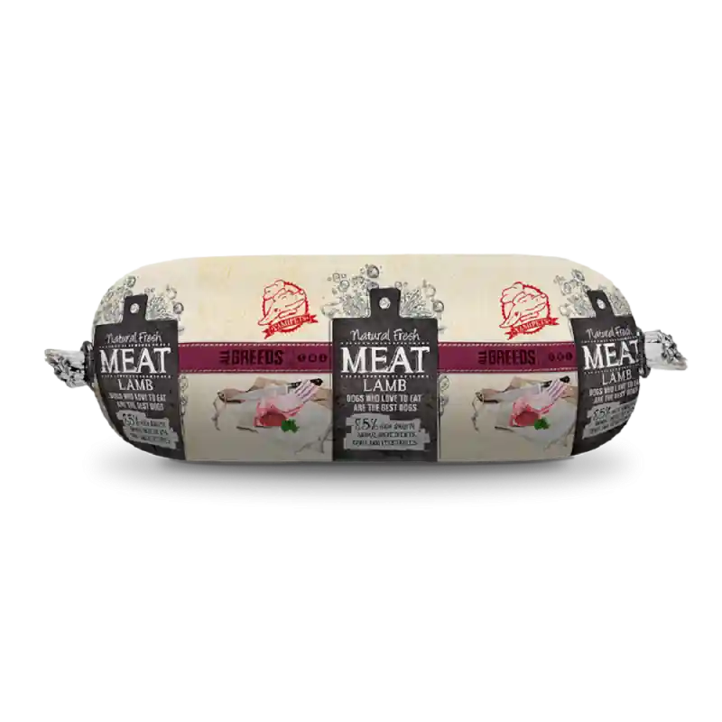 Natural Fresh Meat Dog Sausage Lamb 250 gr Premium