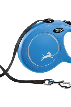 Aanbieding Flexi classic Band L Blauw 8 meter