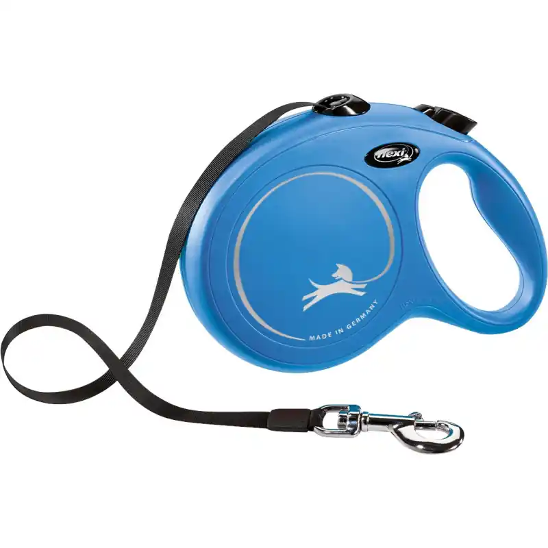 Aanbieding Flexi classic Band L Blauw 8 meter