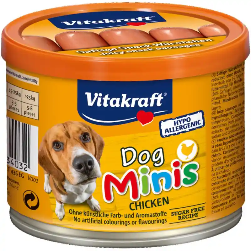 Seizoensaanbieding Vitakraft Dog Minis + Chicken Hond Blik