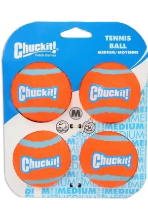 Chuckit Tennis Ball Medium 6 cm 4 st Bestel Nu