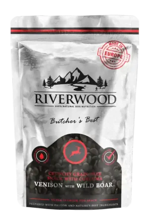Hoge Kwaliteit Riverwood Crunchy Snack Hert & Zwijn 200 gr