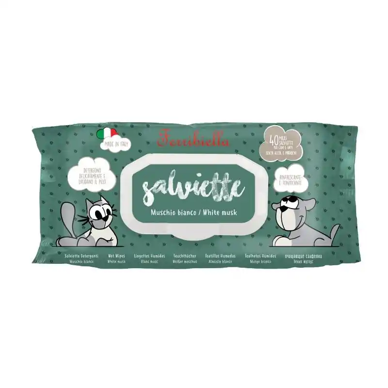 Ferribiela Wet Wipes White Musk 40 stuks Nu Kopen