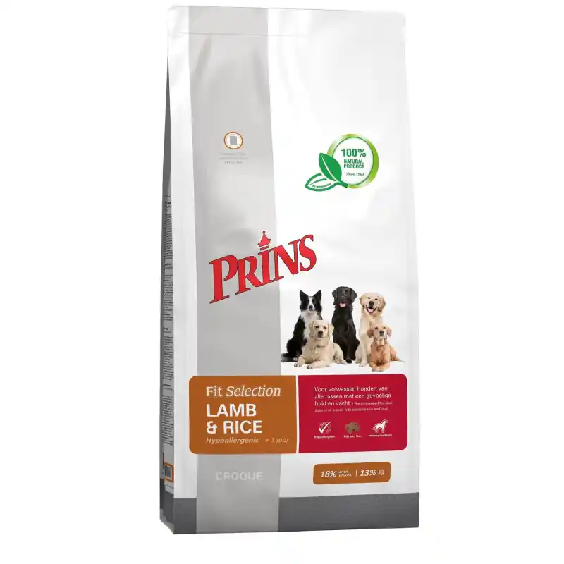 Prins Fit Selection Lamb & Rice Hypoallergeen 2 kg Gecertificeerd