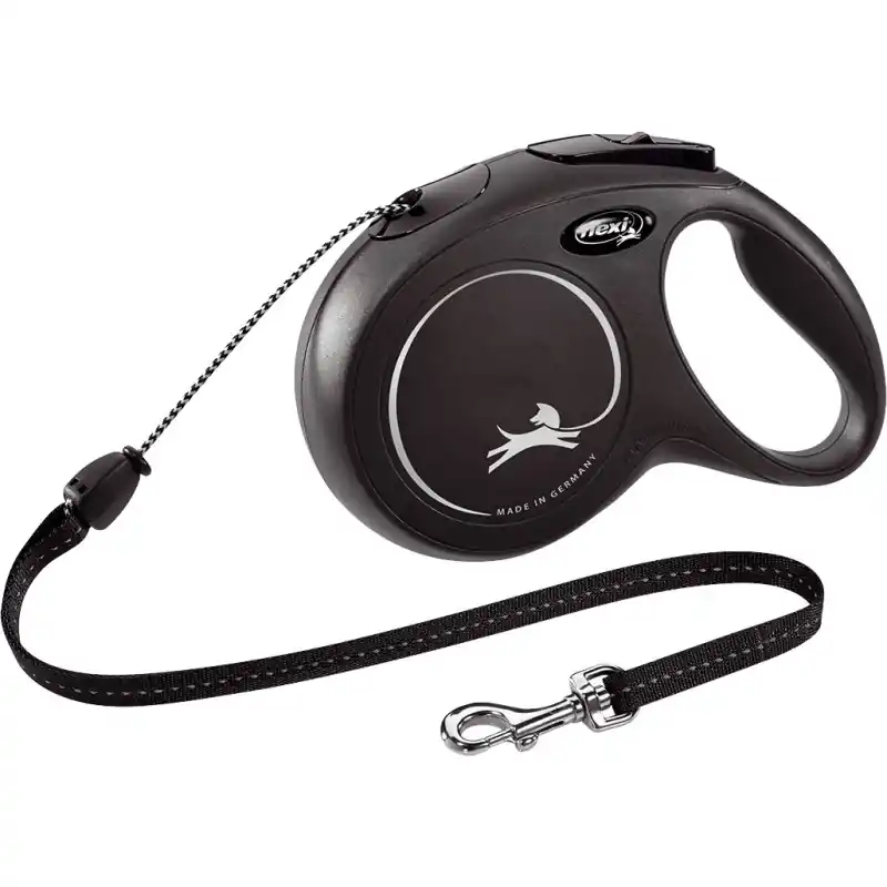 Flexi Classic koord M Zwart 8 meter Koop Vandaag