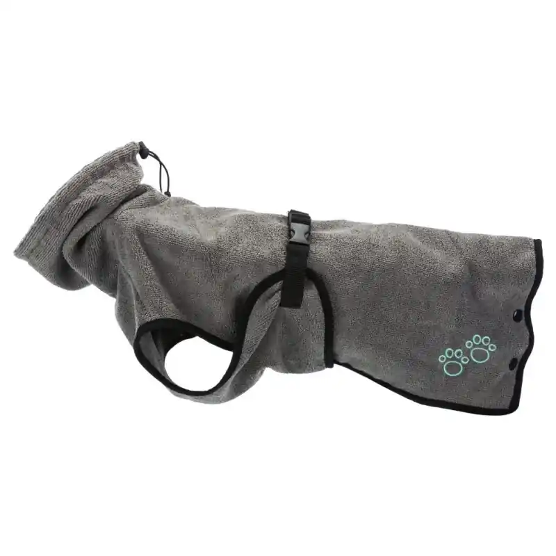 Trixie Badstof Badjas voor honden M (50 cm) Grijs Express Levering