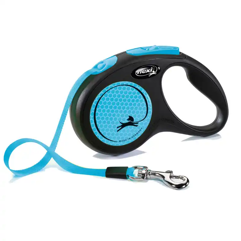 Nu Kopen Flexi Rollijn Neon Tape S blauw 5 m