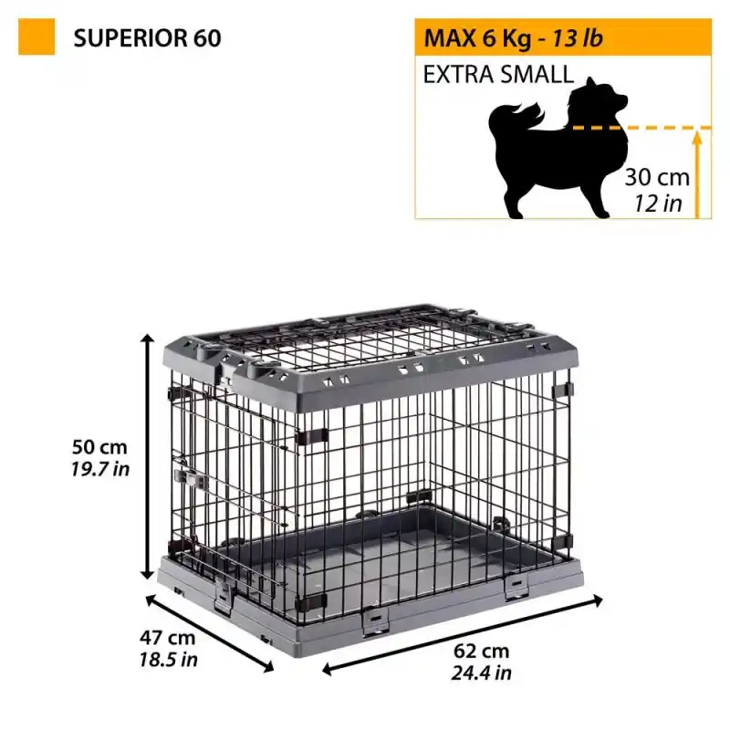 Betrouwbaar Ferplast superior 60 Zwart