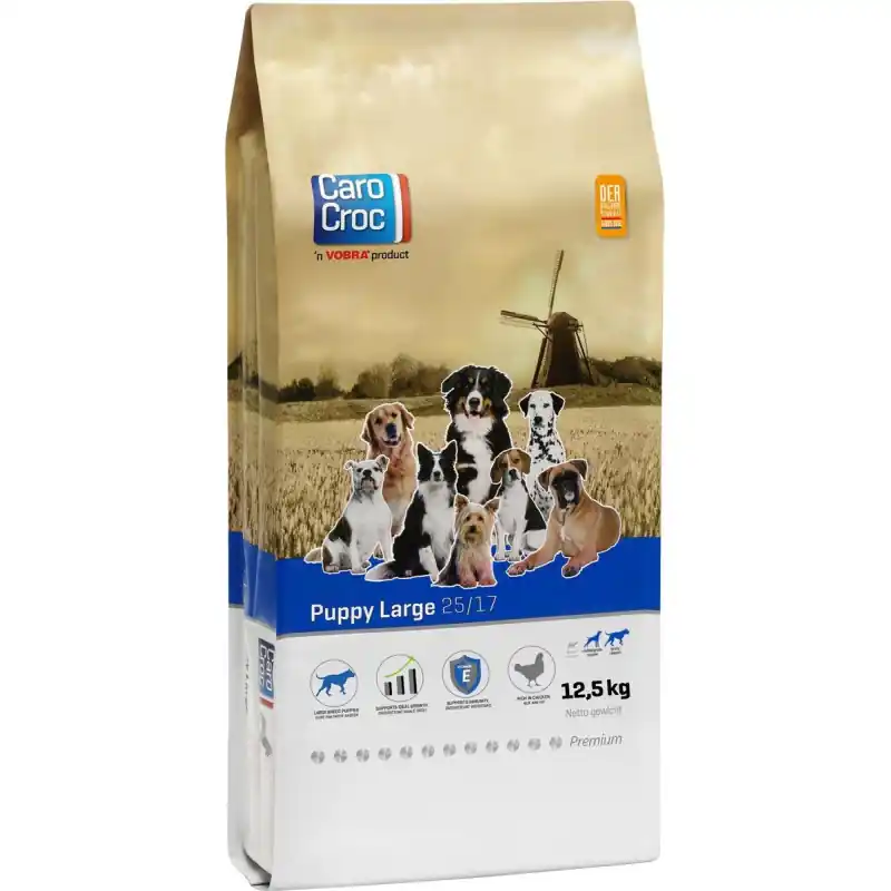 CaroCroc Puppy Large (25/17) 12,5 kg Exclusieve Aanbieding