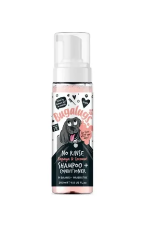 Beperkte Voorraad Bugalugs No Rinse - Papaya & Kokos Honden Shampoo & Conditioner 200 ml