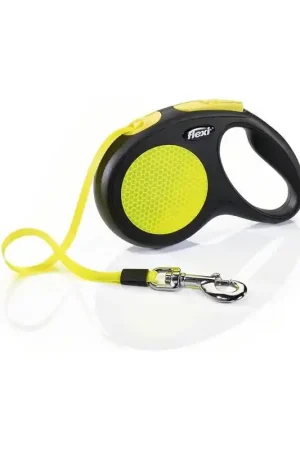 Superprijs Flexi Rollijn Neon Tape M geel 5 m