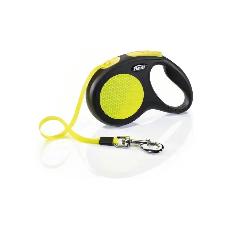 Superprijs Flexi Rollijn Neon Tape M geel 5 m