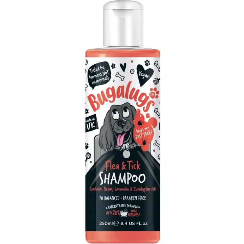 Bugalugs Flea & Tick Honden Shampoo 250 ml Hoge Kwaliteit