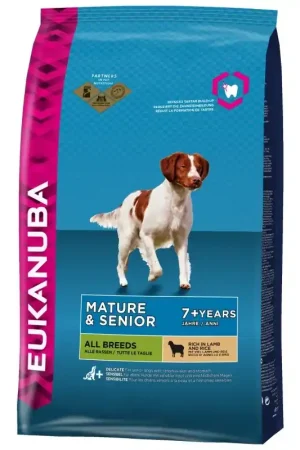 Eukanuba Mature Senior Lam en Rijst 2,5 kg Hoge Kwaliteit
