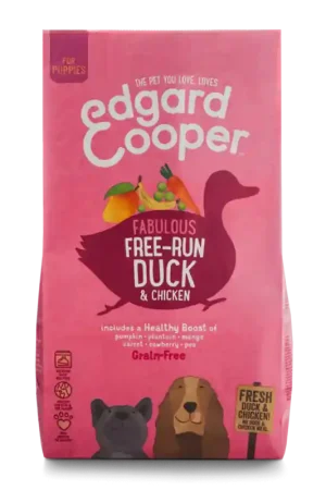 Flitsaanbieding Edgard & Cooper Verse Scharrelkip & Scharreleend Puppy 7 kg