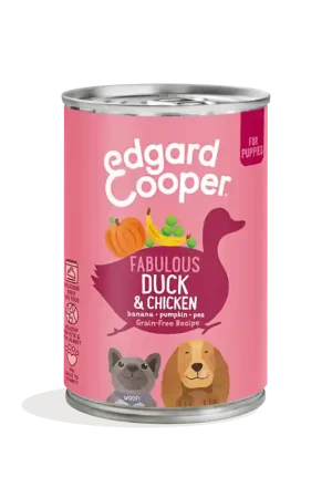 Premium Edgard & Cooper Eend & Kip Puppy 400 gram