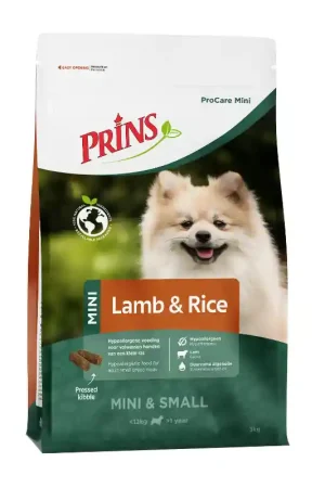 Exclusieve Aanbieding Prins ProCare Mini Lamb & Rice Hypoallergic 3 kg