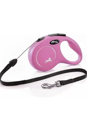 Rechtstreeks Van De Fabrikant Flexi Rollijn Classic Cord M roze 8 m