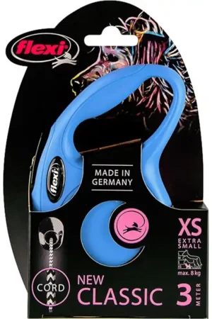 Flexi Classic Koord XS Blauw 3 Meter Betrouwbaar
