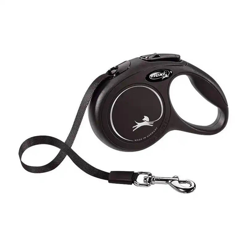 Seizoensaanbieding Flexi Classic band XS Zwart 3 meter