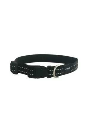 Rogz Halsband Zwart - Medium Korting