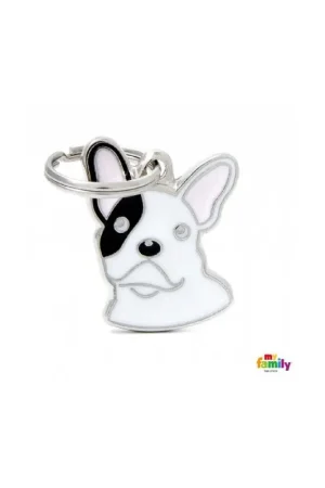 Hondenpenning French Bulldog - Wit Laatste Kans