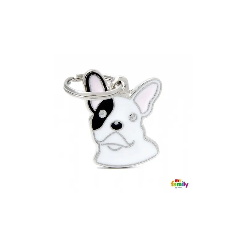 Hondenpenning French Bulldog - Wit Laatste Kans