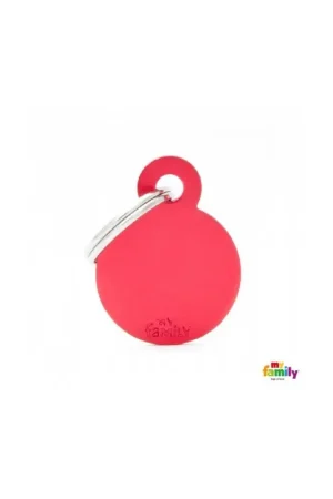 Hondenpenning Small Circle Red Shop Nu