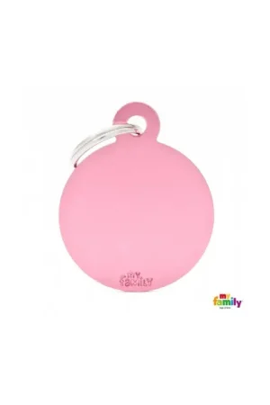 Express Levering Hondenpenning Small Circle Pink