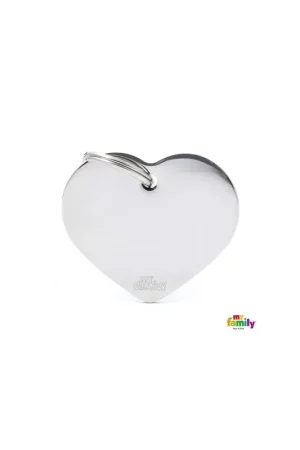 Populair MyFamily Penning Hart Chrome L