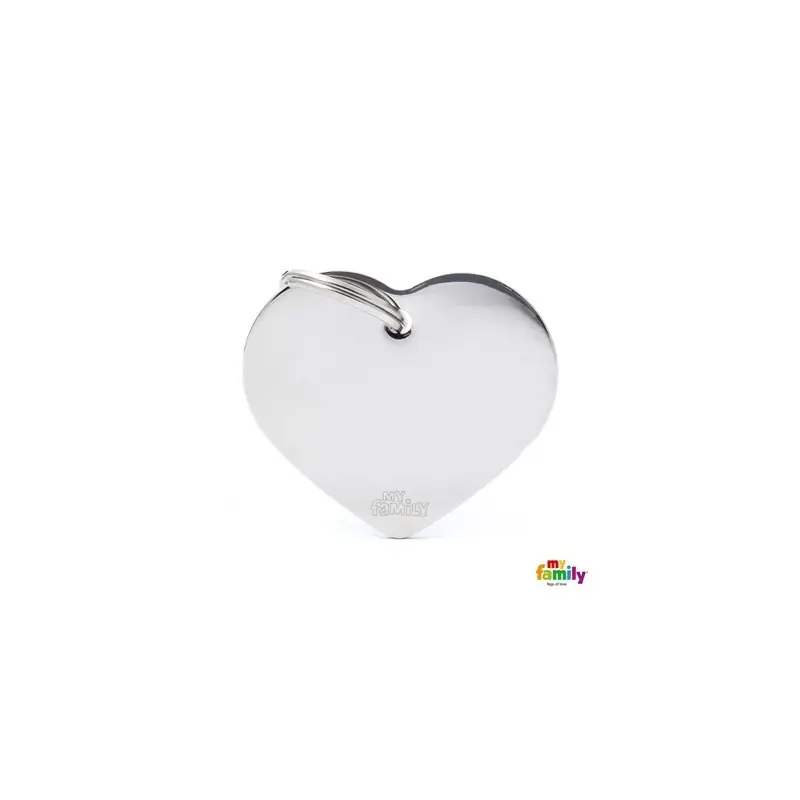 Populair MyFamily Penning Hart Chrome L