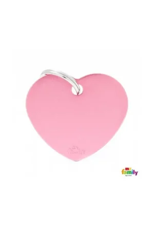 Hondenpenning Big Heart Pink Seizoensaanbieding