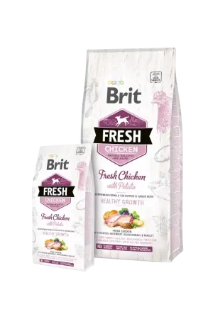 Beperkte Voorraad Brit Fresh Chicken with Potato Puppy Healthy Growth 2,5 kg