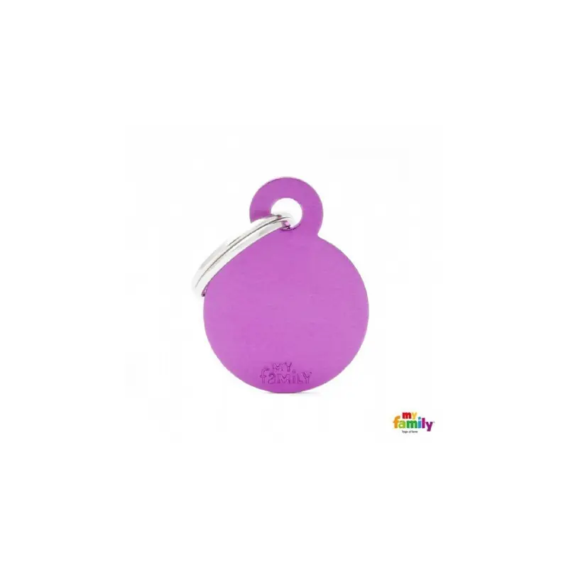 Exclusieve Aanbieding Hondenpenning Small Circle Purple