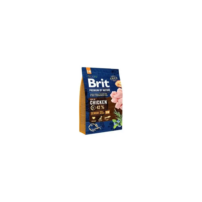 Flitsaanbieding Brit Premium By Nature Senior S+M 15 kg