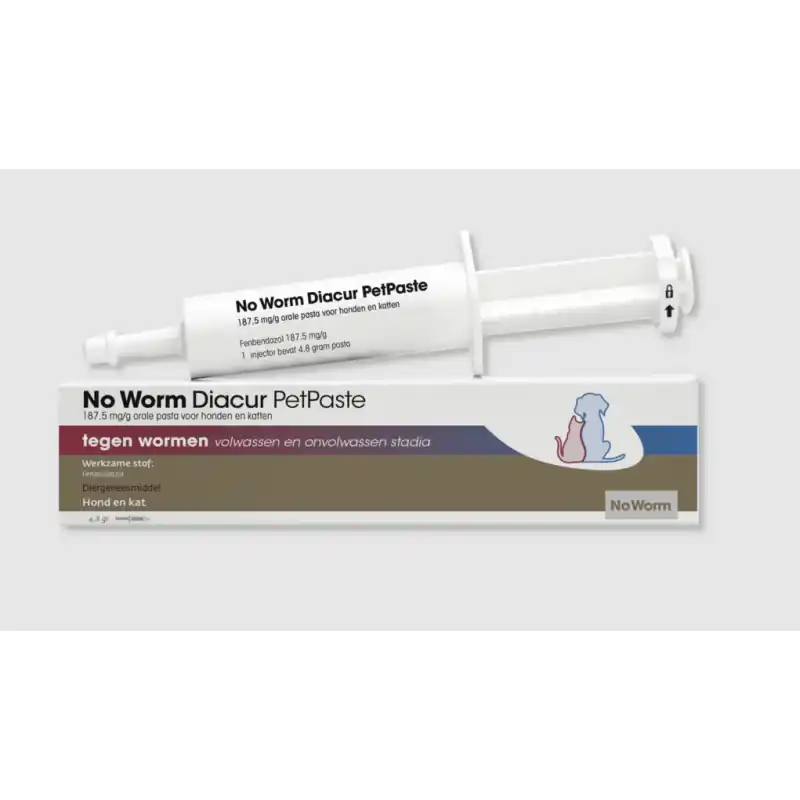 No Worm Diacur PetPaste 4,8 Gram Populair