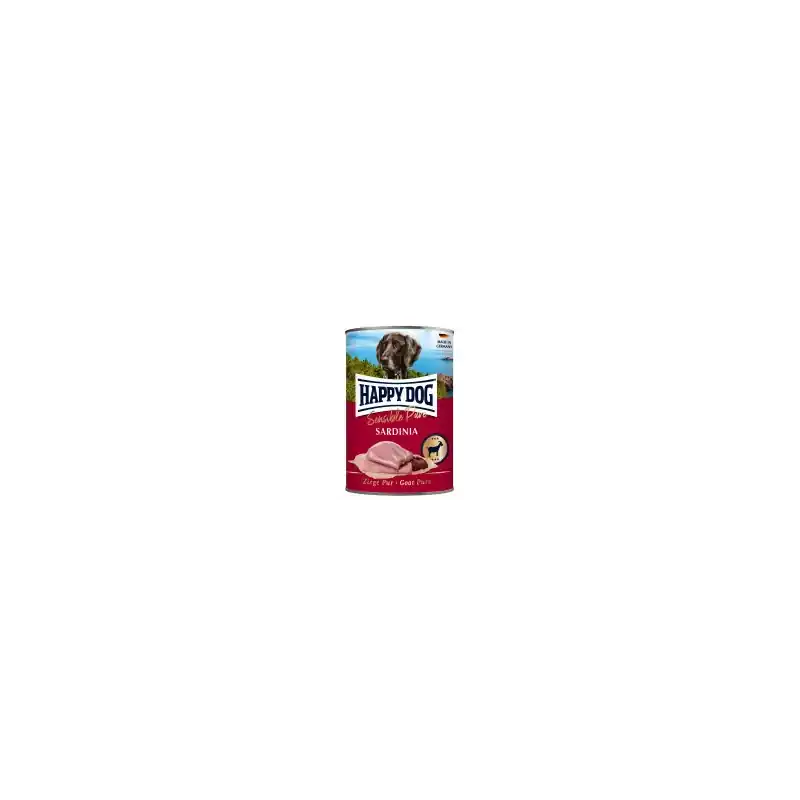 Snelle Levering Happy Dog Blik Sardinia Geit 400 gram